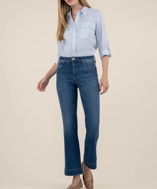 Kut Kelsey High Rise Ankle Flare Jeans