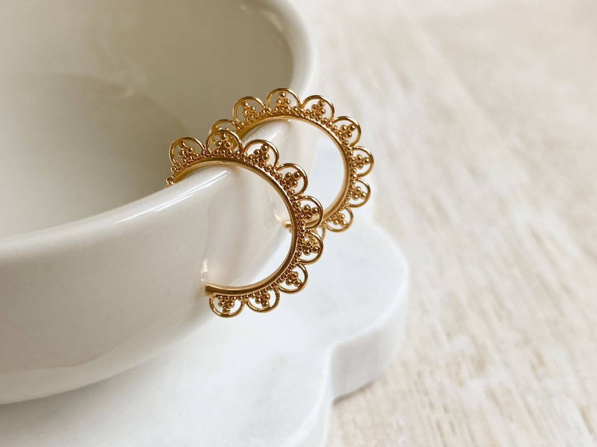 Agaveh Girl Lace Hoops