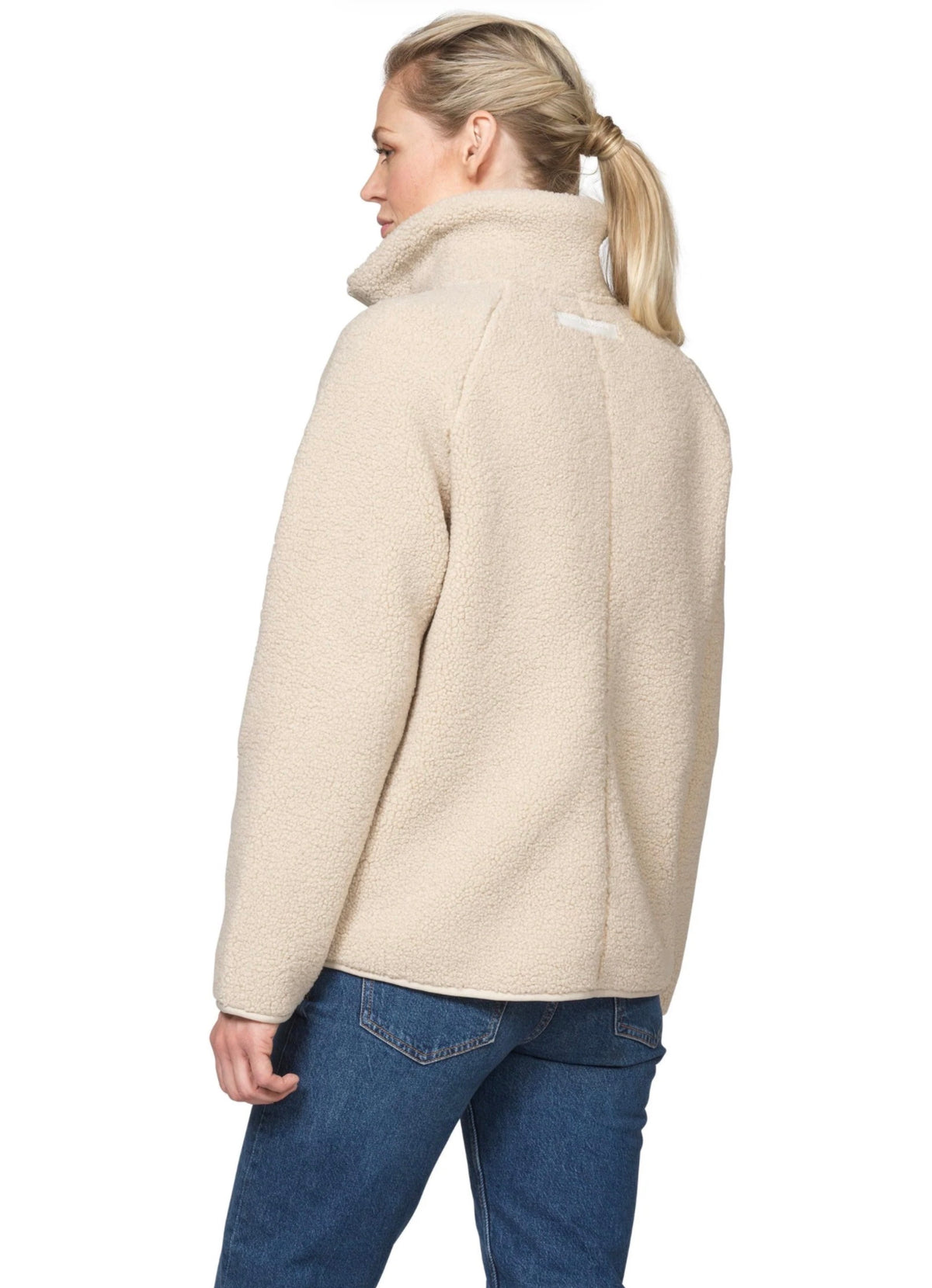 Ilse Jacobsen Fleece Zip Up Jacket Beige