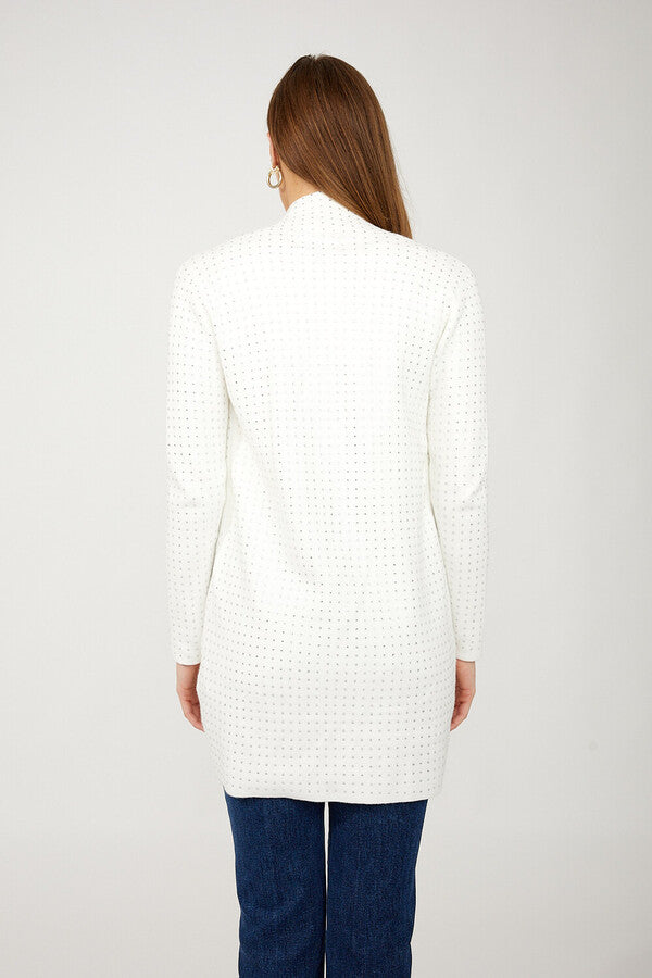 Frank Lyman Open-front Jewel Embellishment Cardigan 254998