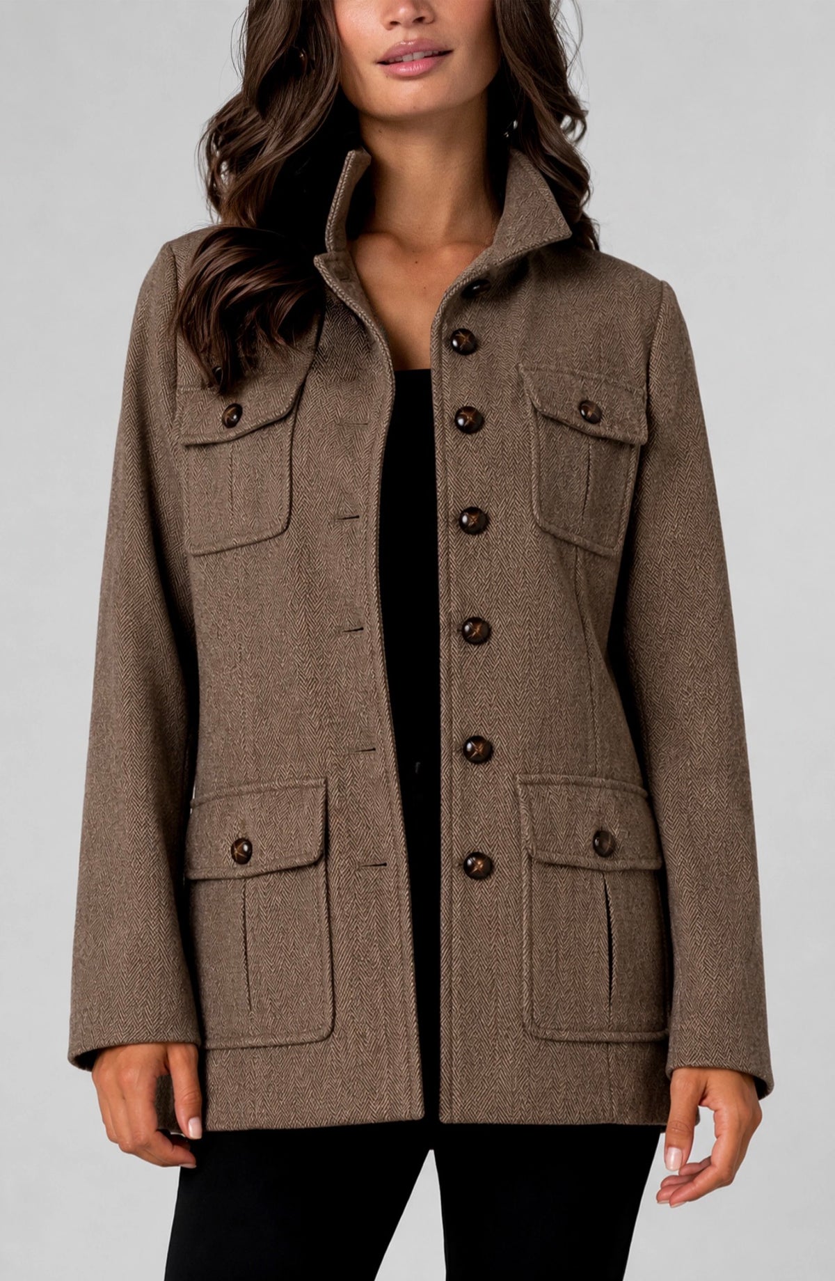 Liverpool Funnel Neck Field Jacket Chesnut