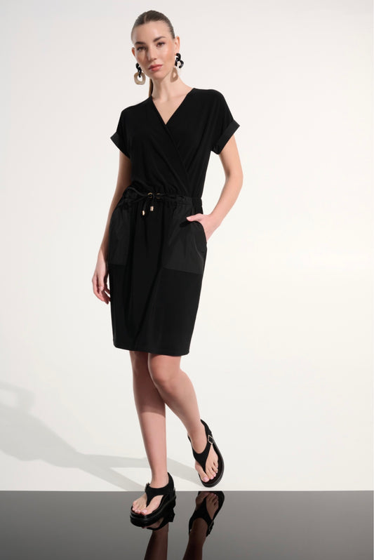 Joseph Ribkoff Silky Knit And Memory Straight Wrap Dress 262630