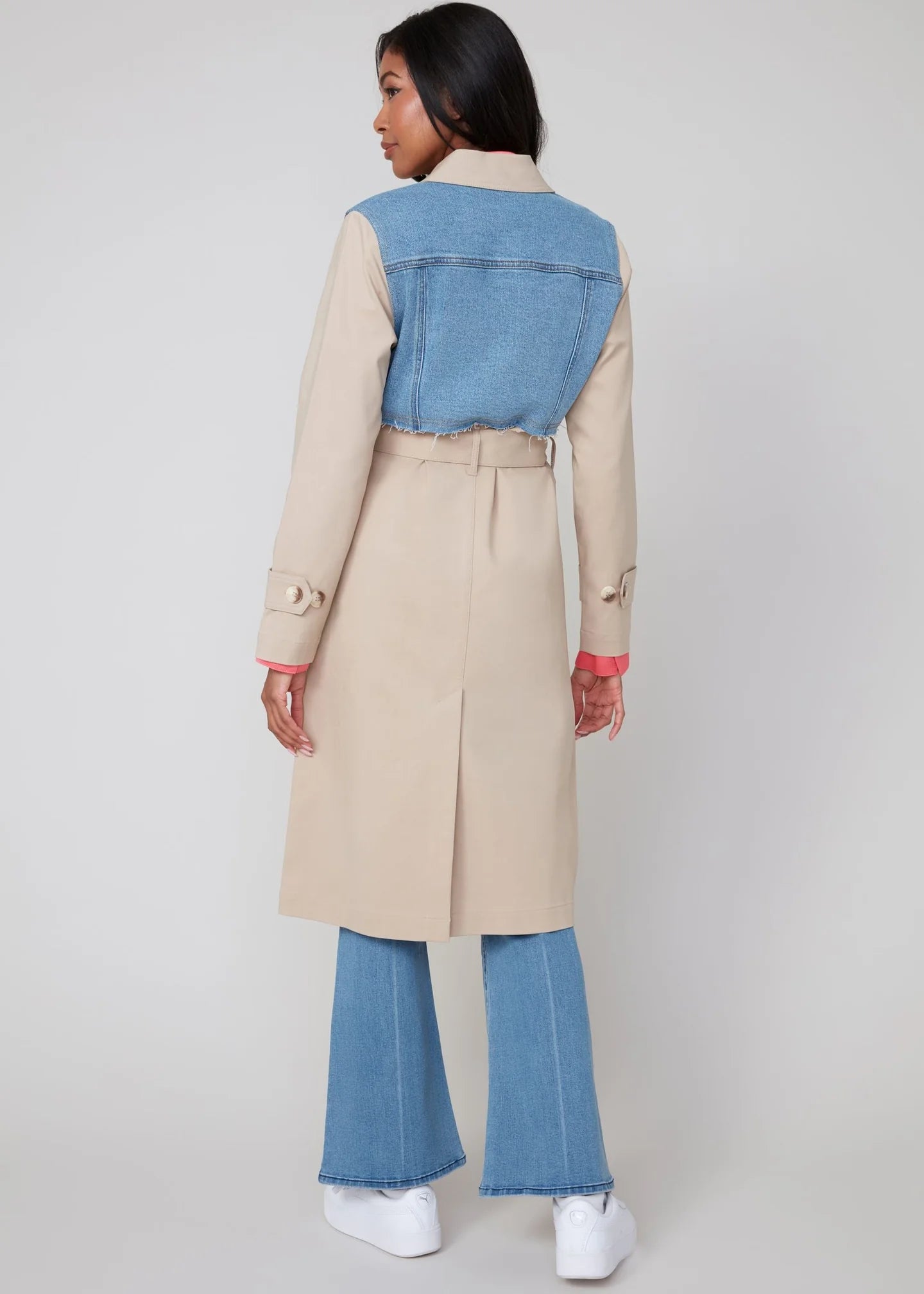 Renuar - Denim Mix Trench Coat