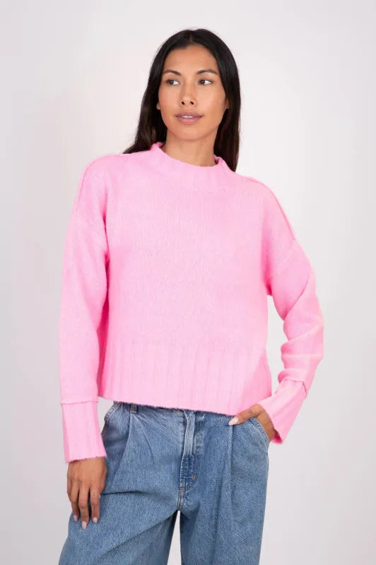 Lyla & Luxe Tanya Sweater Candy Pink