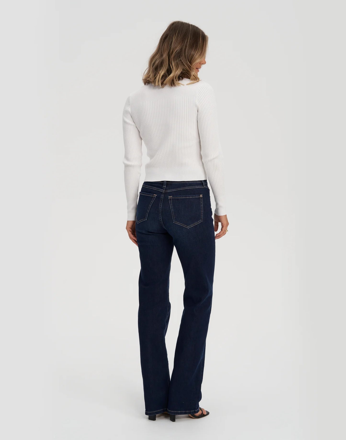 CHLOE STRAIGHT JEANS / 34" DARK INDIE