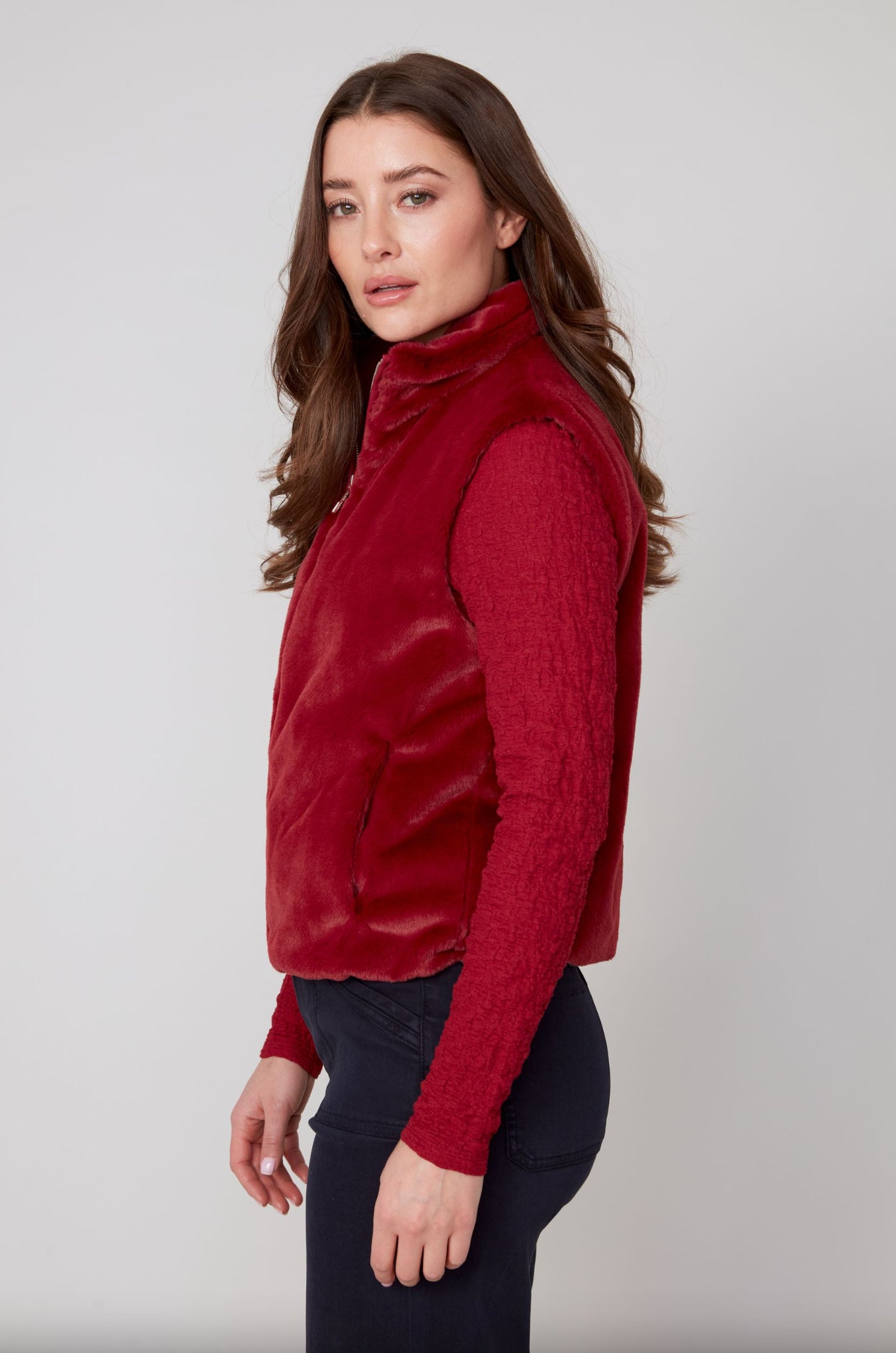 Renuar Faux Fur Vest Porto