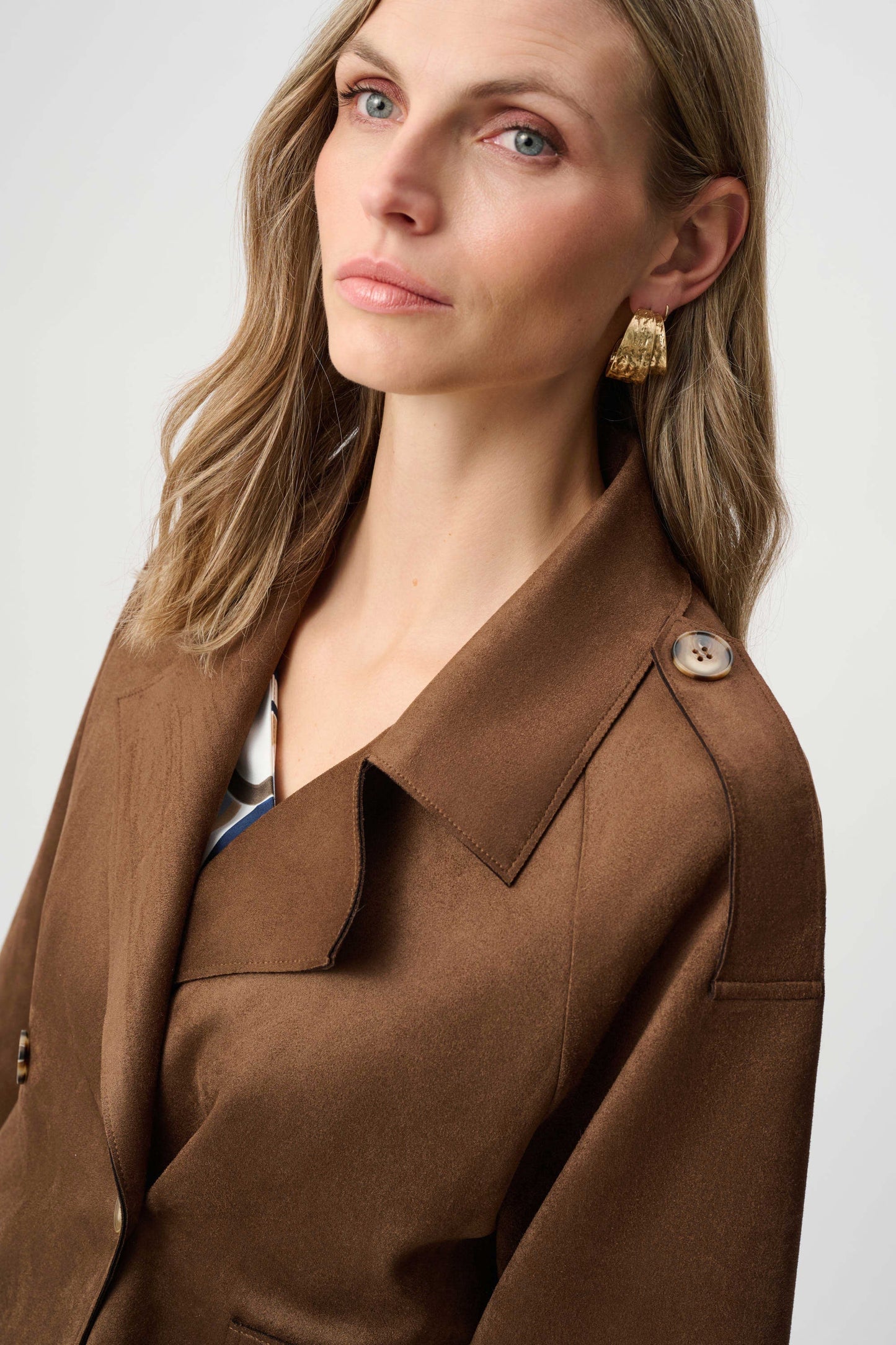 Joseph Ribkoff Scuba Suede Boxy Jacket
263000
