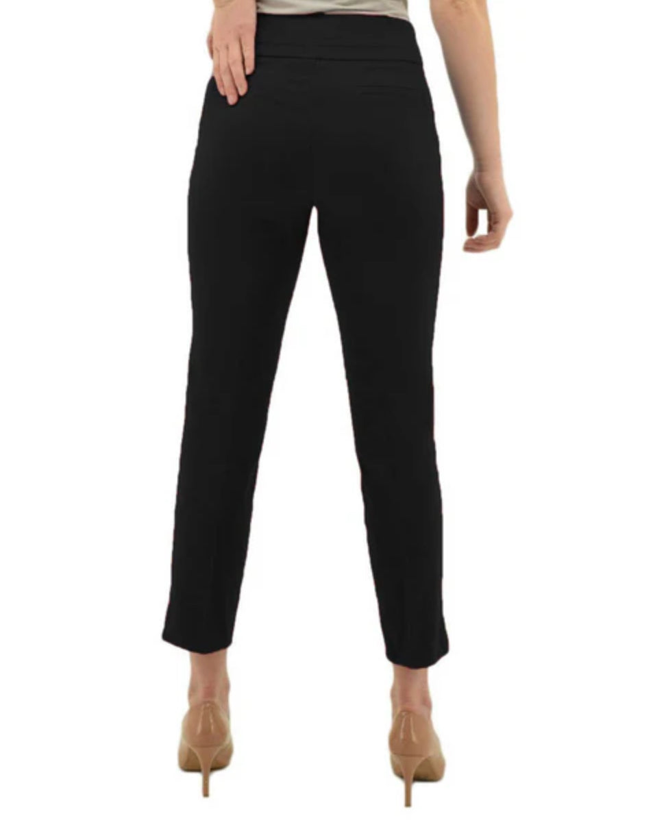 Renuar Pull On Straight Pants Black