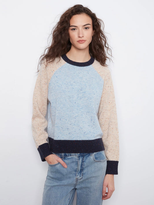 Charlie B Colour Block Knit Sweater