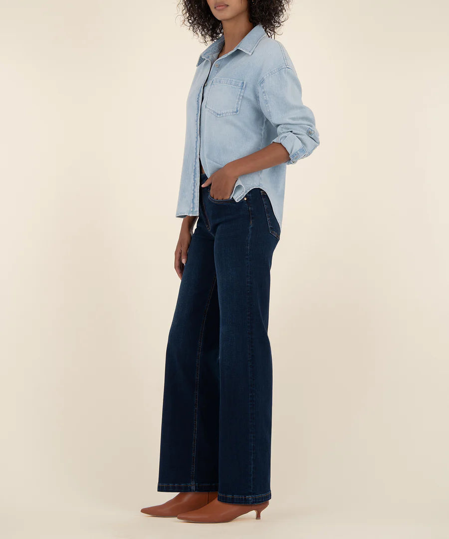 Kut Jean High Rise Wide Leg Jeans Attributable