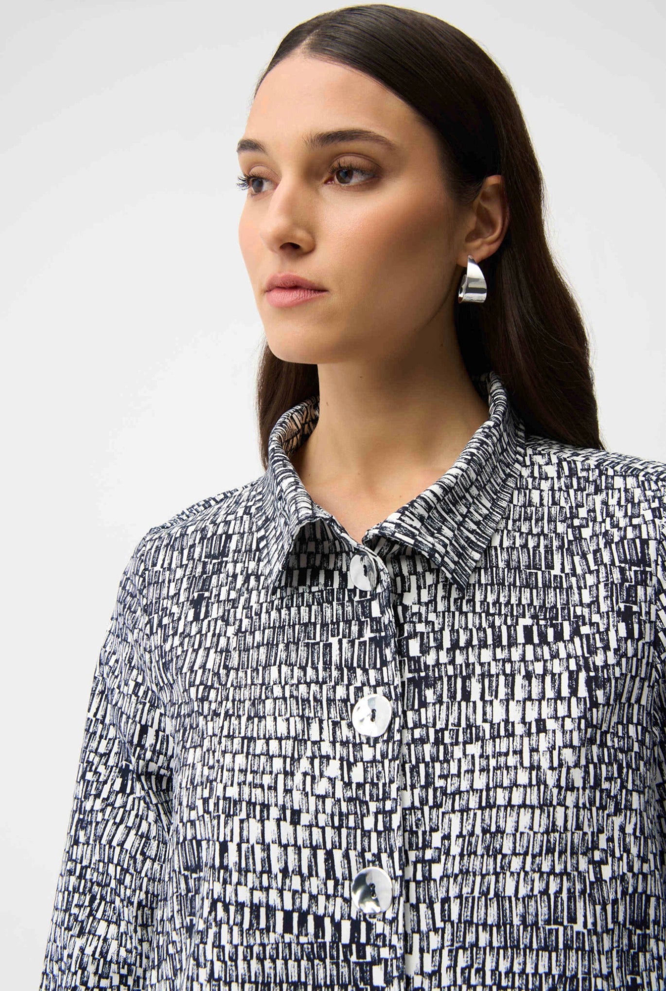 Joseph Ribkoff Millennium Abstract Print Trapeze Jacket 261003