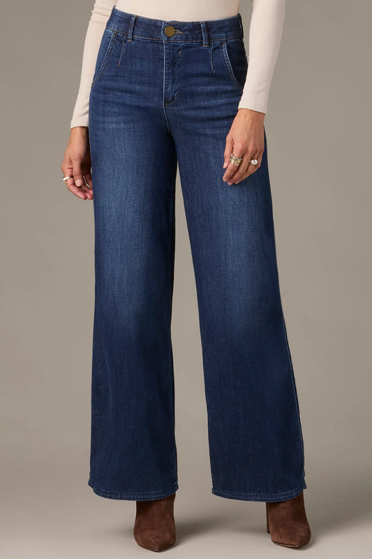 Wit & Wisdom Whitney Skyrise Wide Leg Jeans Indigo