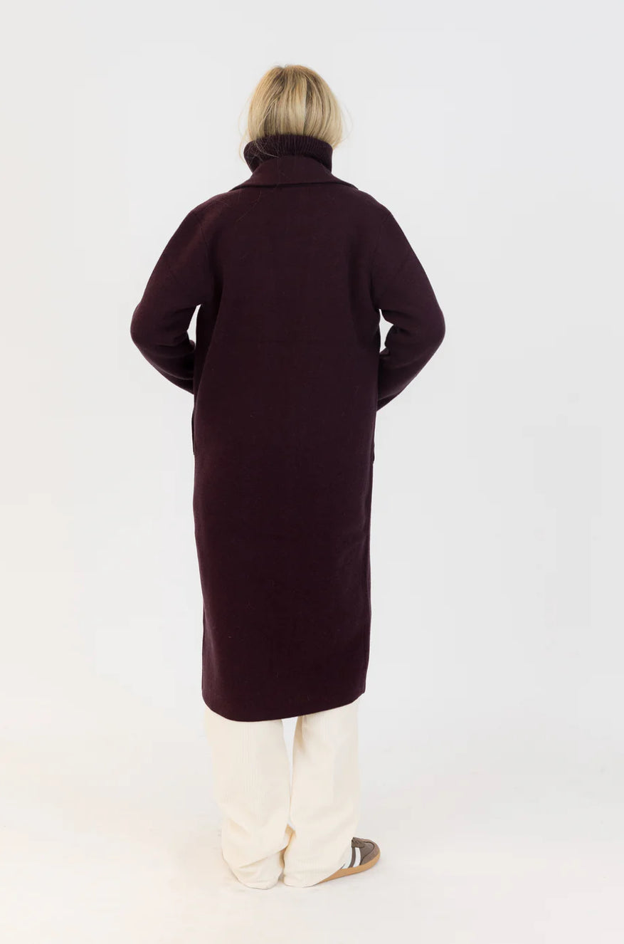 Lyla & Luxe Vicki Coat Burgundy