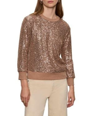 Sanctuary Relaxed Sparkle Popover Sweatshirt