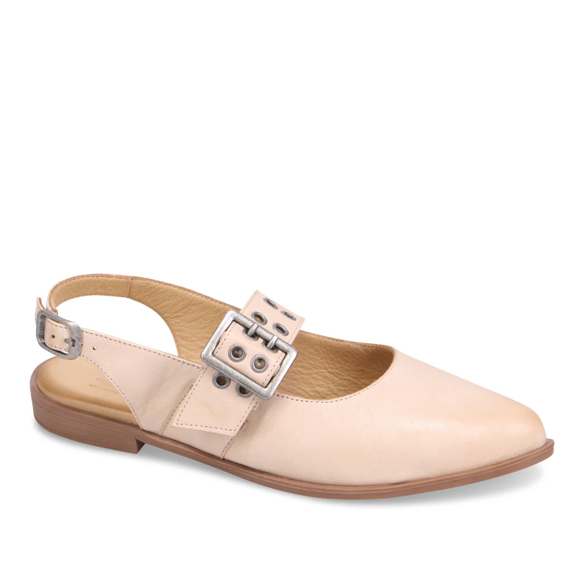 Miz Mooz Freya Slingback Flats Latte