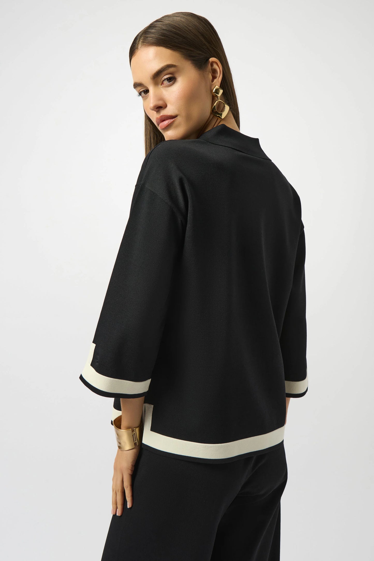 Joseph Ribkoff Sweater Knit Colour Block Top 253909