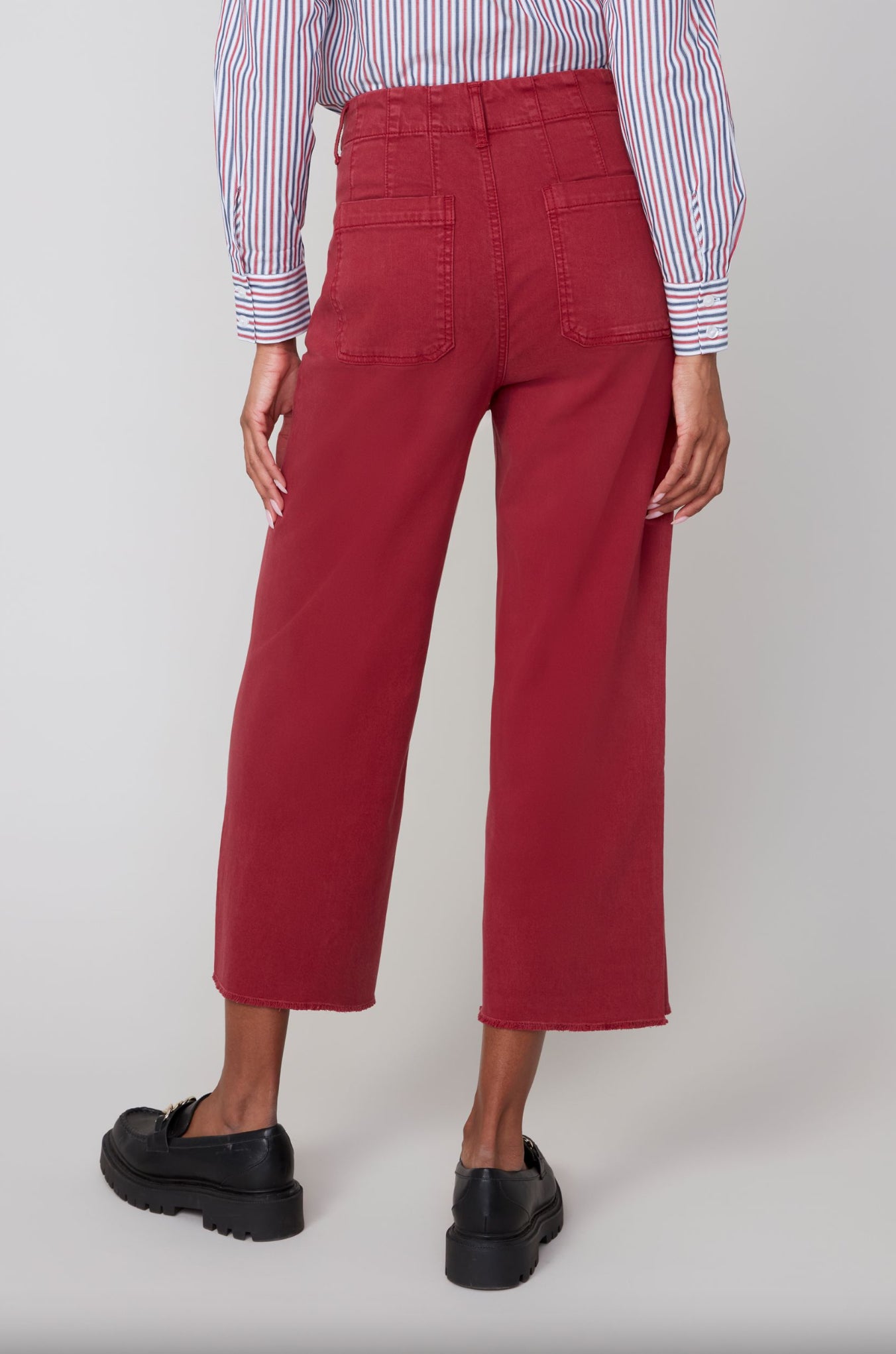 Renuar Cropped High Waisted Pants Porto