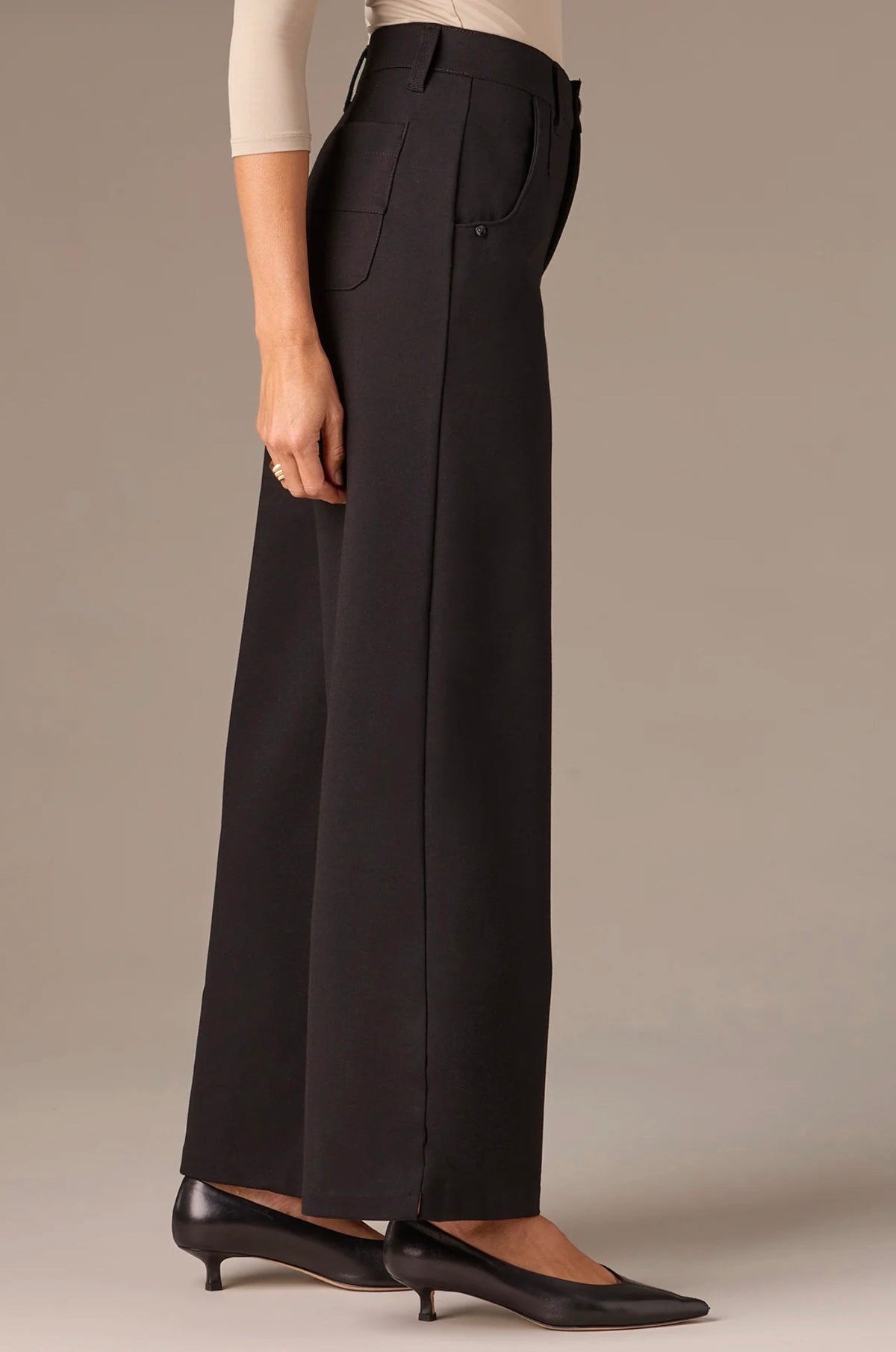 Wit & Wisdom Whitney Skyrise Wide Leg Pants Black