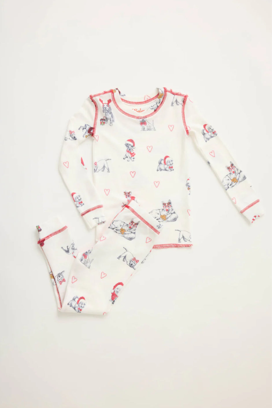 PJ Salvage Candy Cane Lane Kids Pj Set