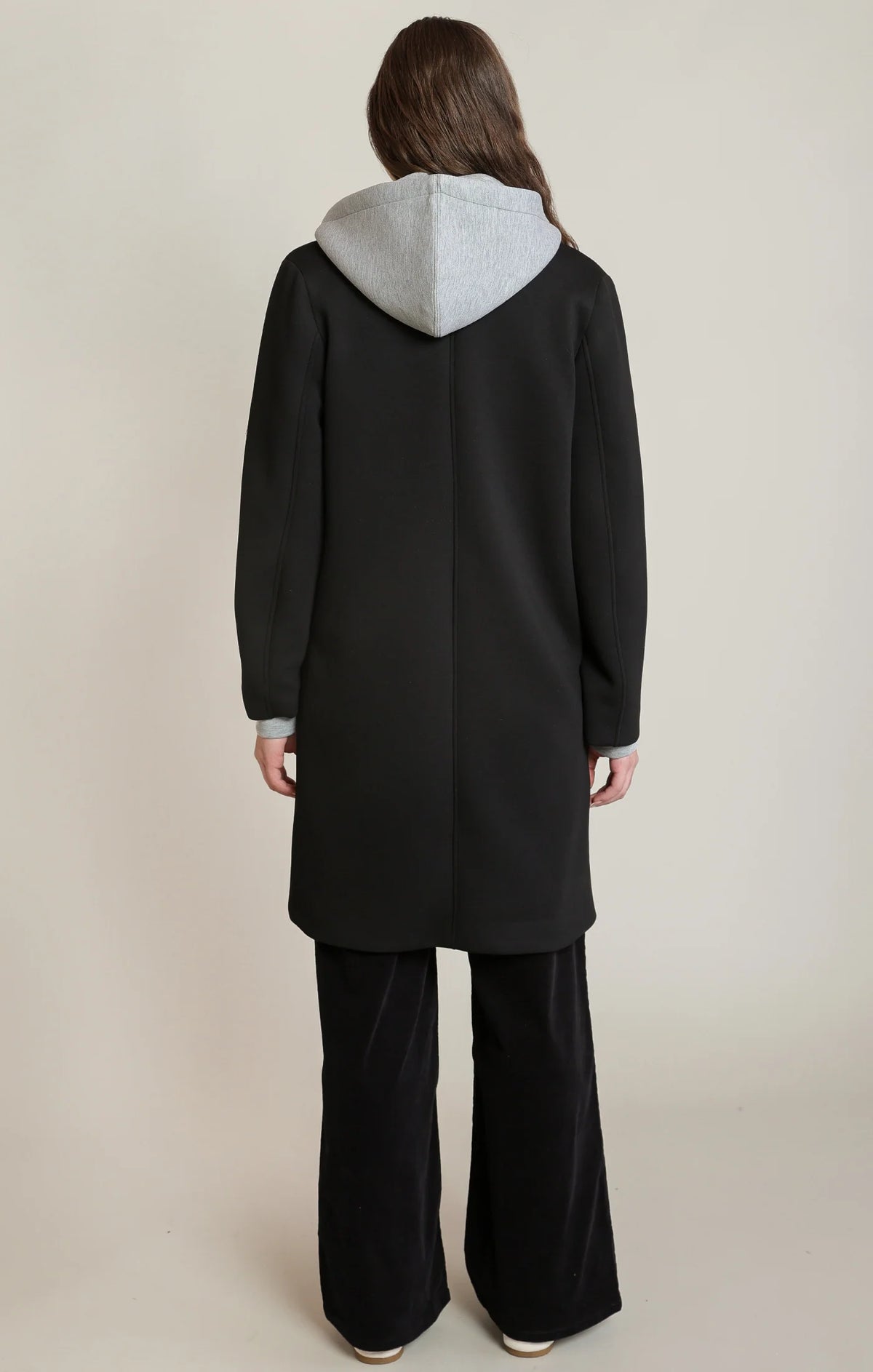 Cityside Convertible Hooded Coat | Black