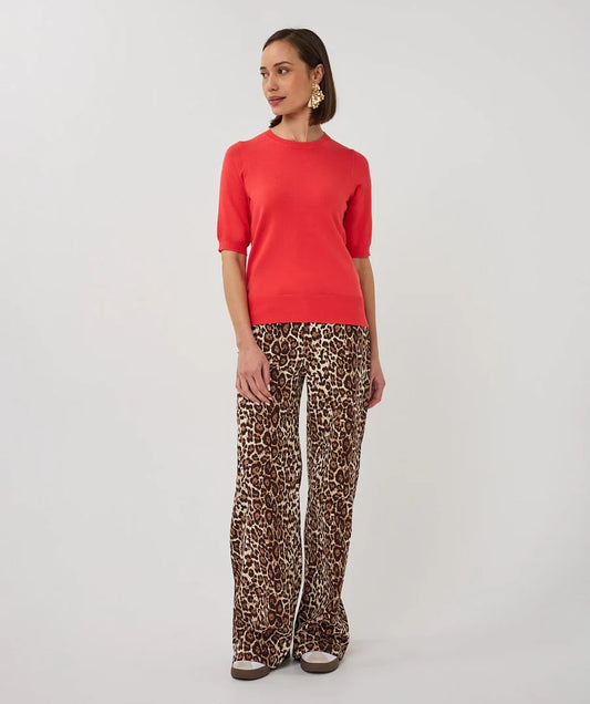 Esqualo Leopard Print Jeans