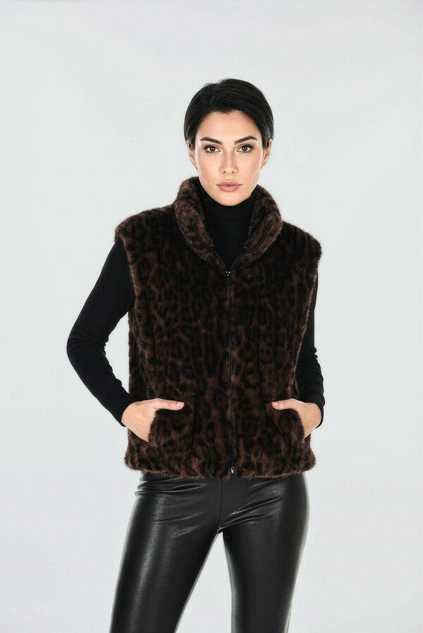 Frank Lyman Reversible Zip Up Vest 263807
