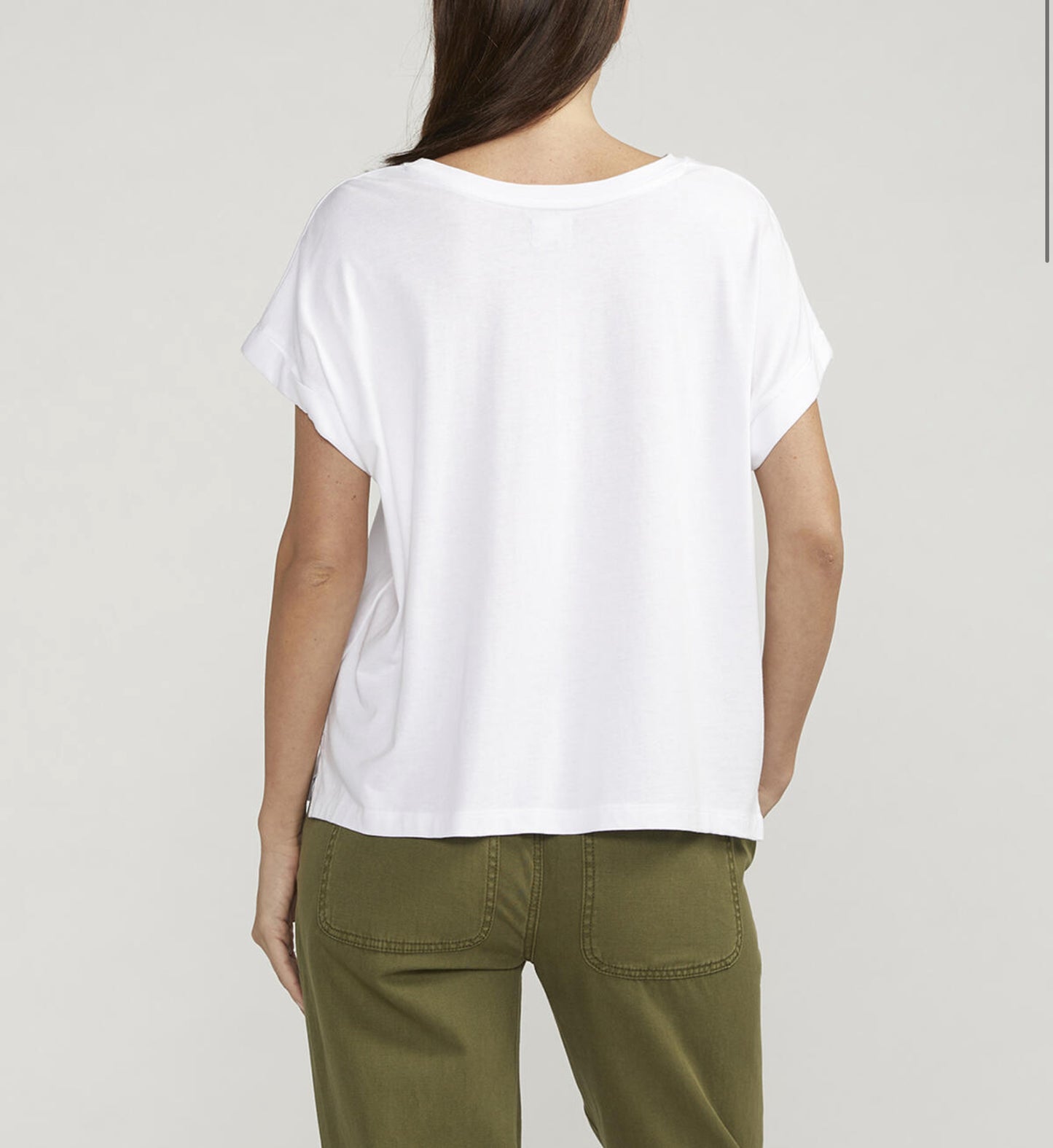 Jag Drapey Tee White