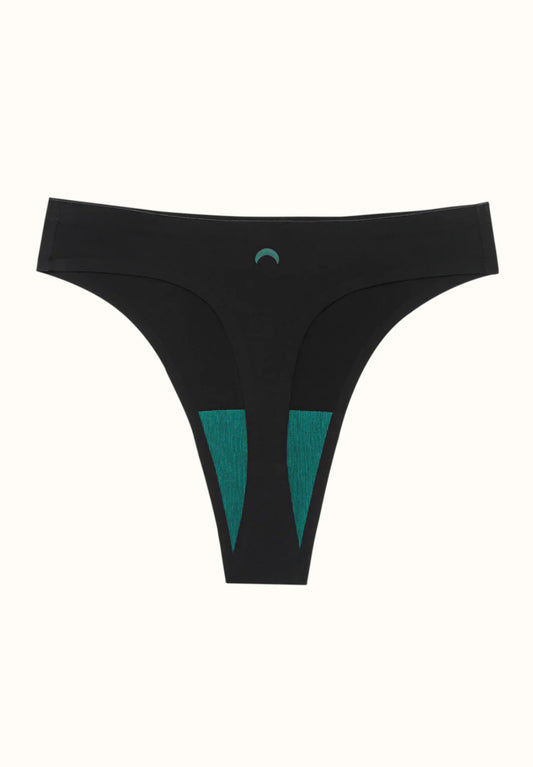 Huha Seamless High Rise Thong Mineral Undies Black