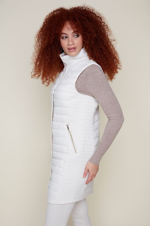 Renuar Light Puffer Vest Oyster