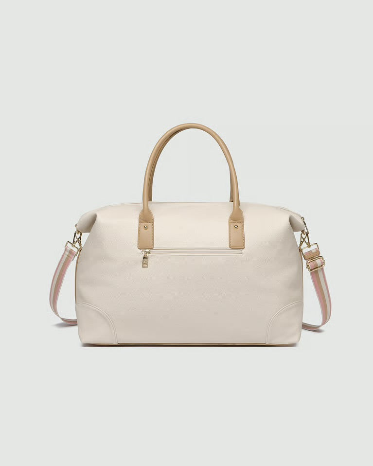 Louenhide Alexis Stripe Weekender Bag Vanilla