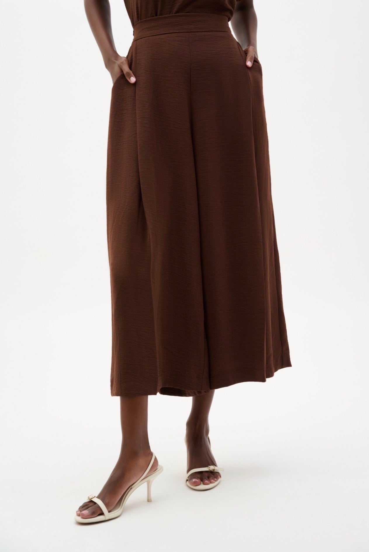 Joseph Ribkoff Gauze Pull-On Culotte Pants With Pleats 262196