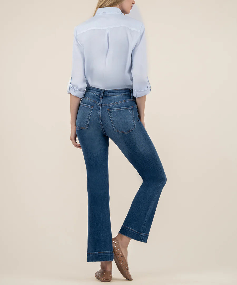 Kut Kelsey High Rise Ankle Flare Jeans