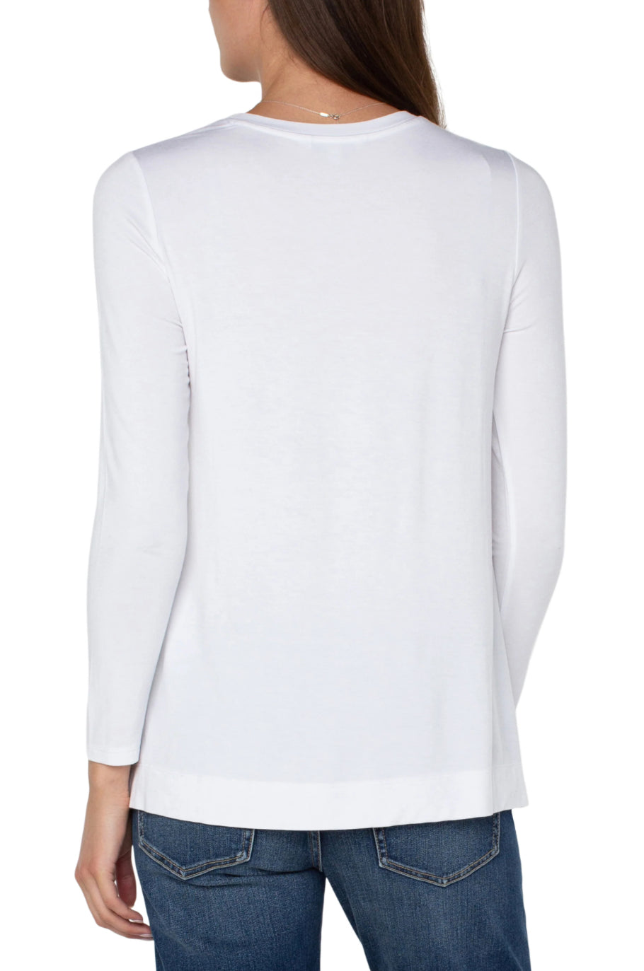 Liverpool Scoop Neck Top White