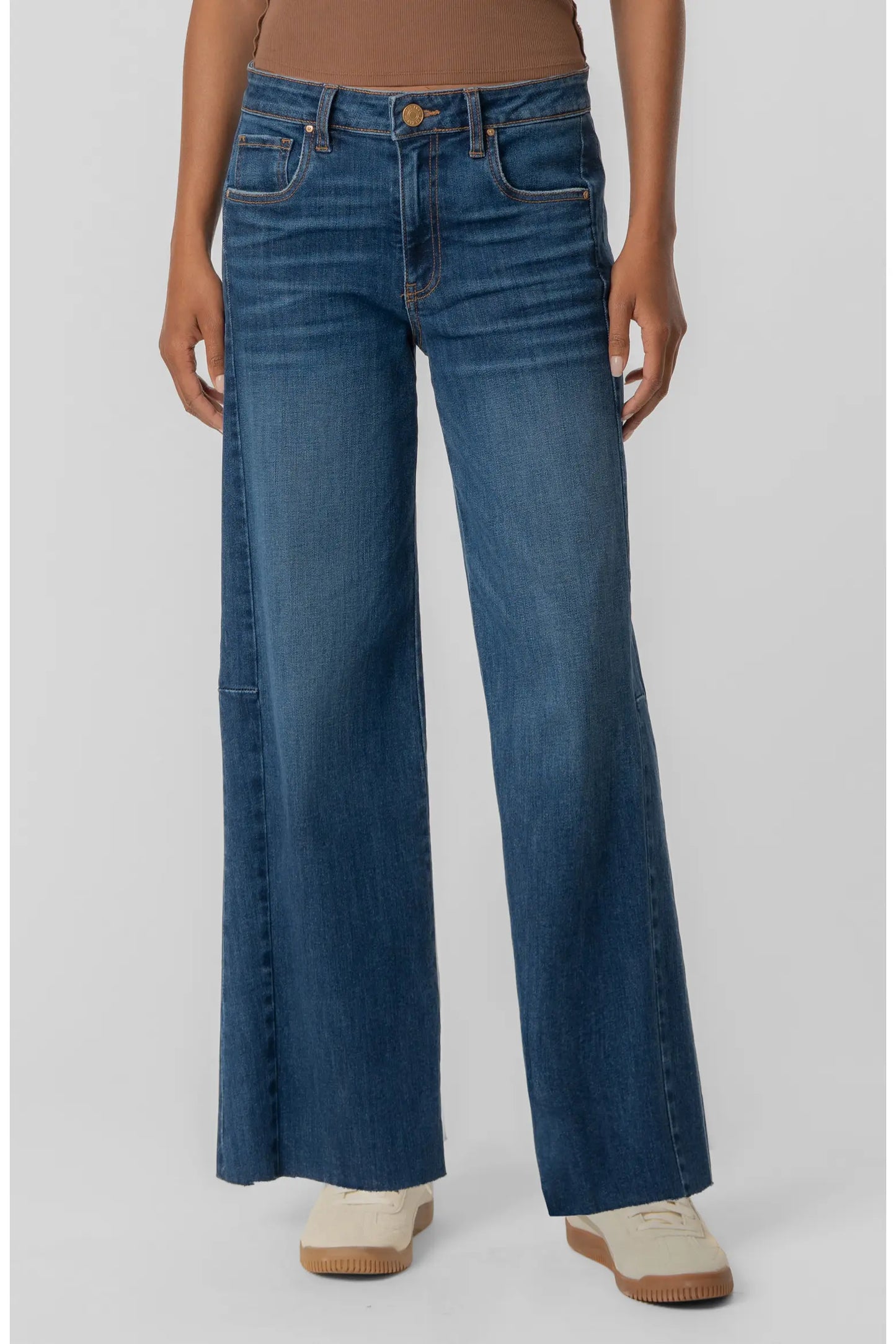 Kut Meg High Rise Wide Leg Jeans Curator