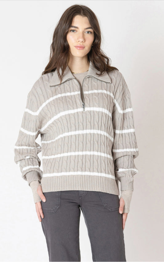 Dex Half-Zip Cable Sweater