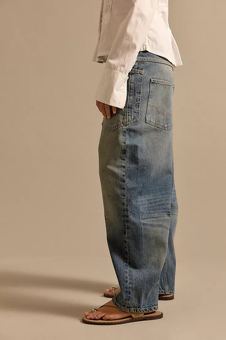 Free People Minimalist Moxie Barrel Jeans