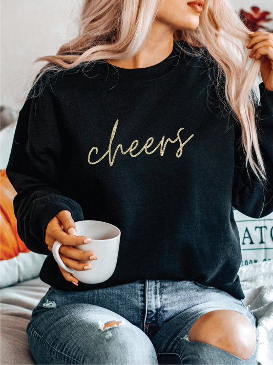 Blonde Ambition Cheers Crewneck Black/Gold