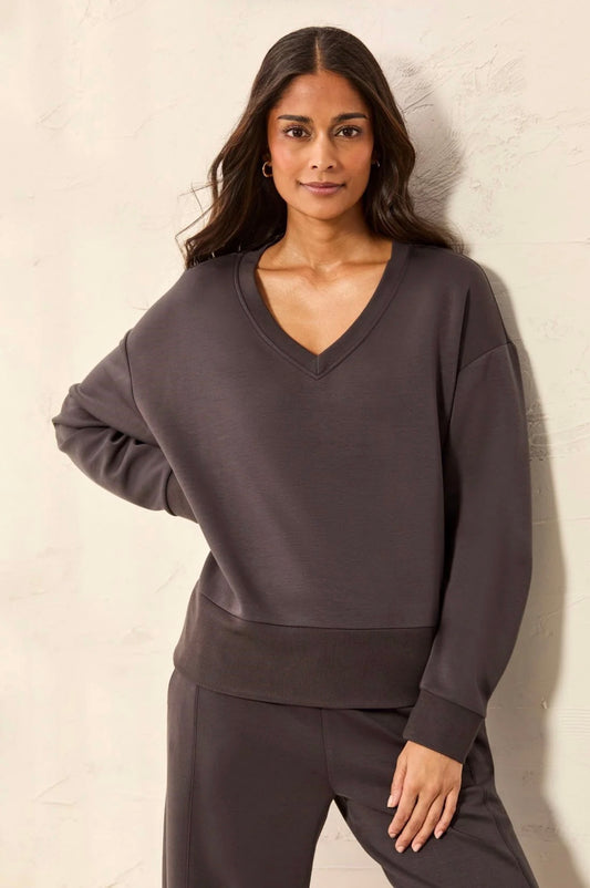 Tribal Techno Lux V-Neck Pullover Tornado