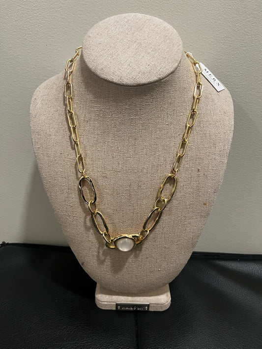 Merx Loop Pendant Gold Necklace