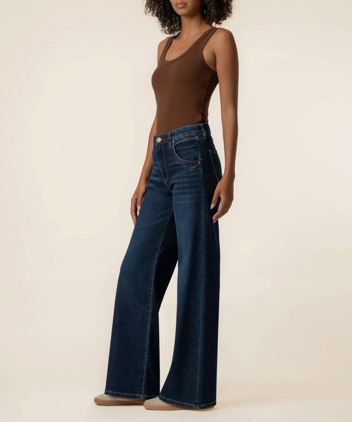 Kut Maya High Rise Wide Leg Jeans Angelically