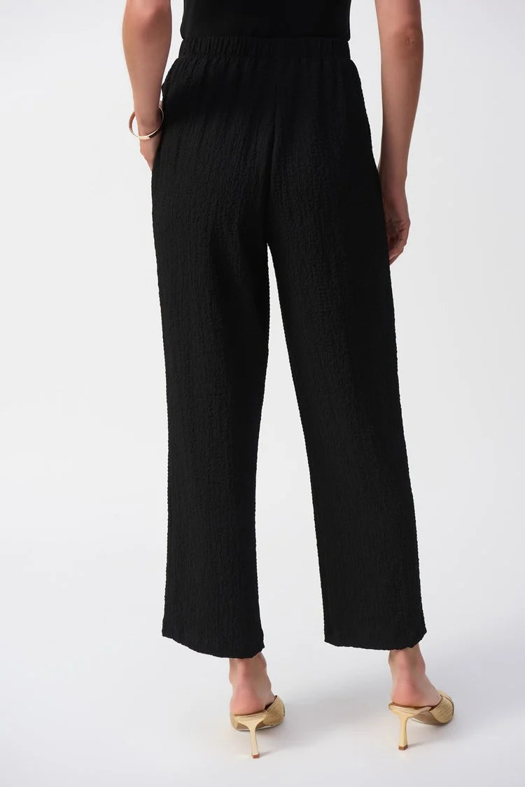 Joseph Ribkoff Seersucker Wide Leg Pull-On Pants 251227