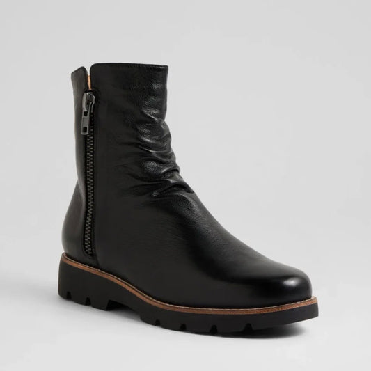 Django & Juliette Dixeya Ankle Leather Boot Black