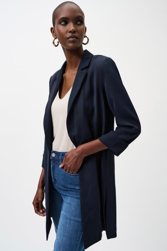 Joseph Ribkoff Classic Long Blazer Midnigjt Blue 211361CO