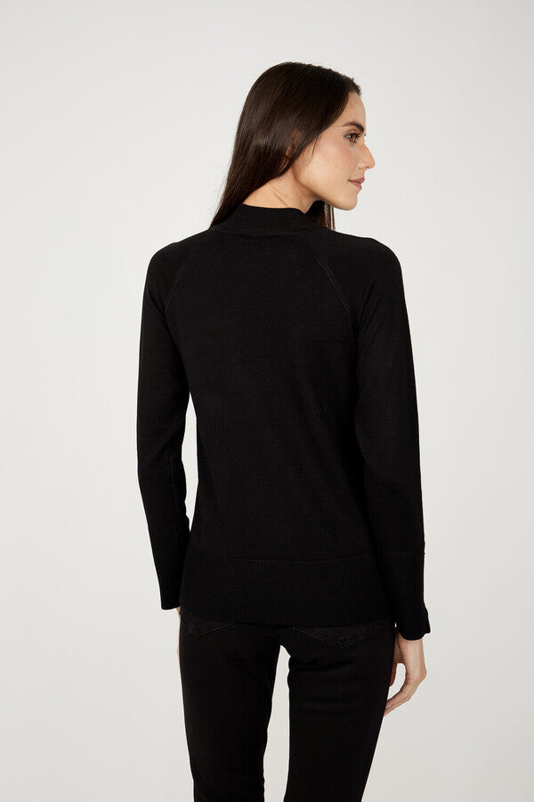 Frank Lyman Floral Mock Neck Pullover 254910