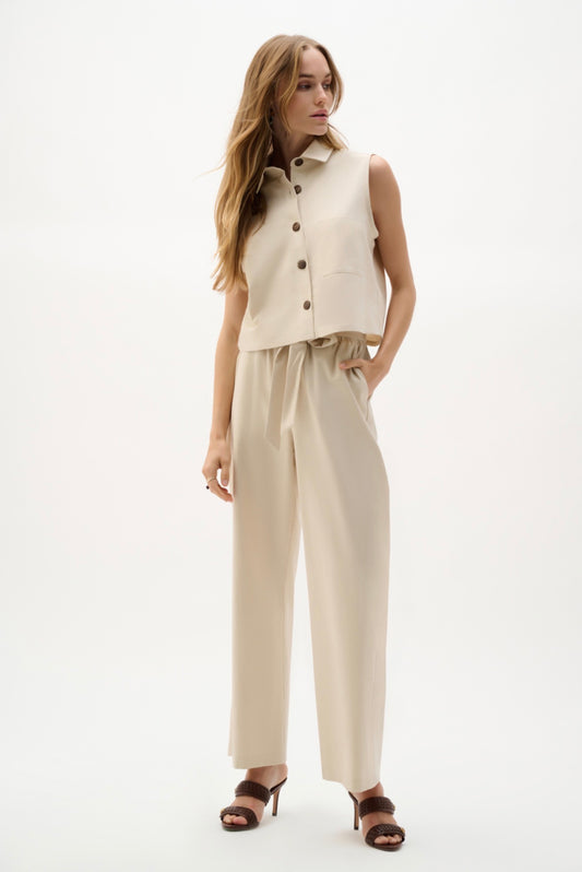 Joseph Ribkoff Linen Sleeveless Straight Shirt Top 262186