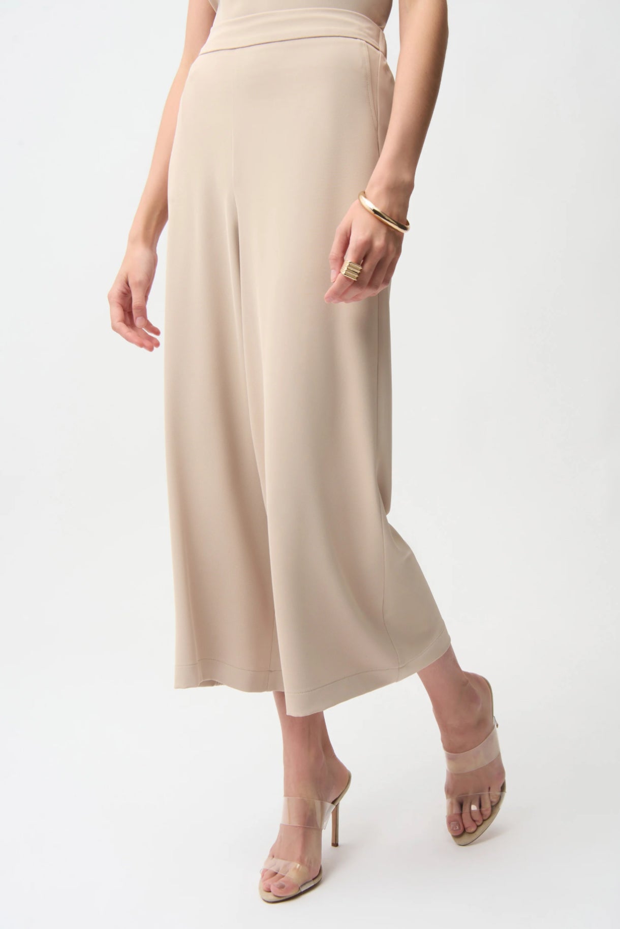 Joseph Ribkoff Woven Twill Pull-On Culotte Pants 261121