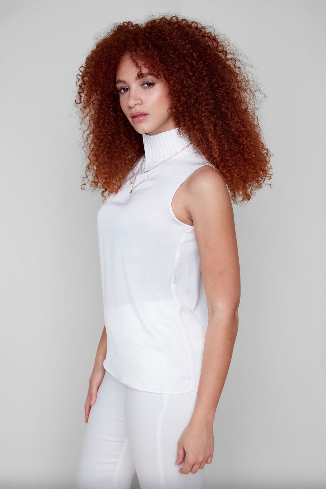 Renuar Sleeveless Blouse Crème