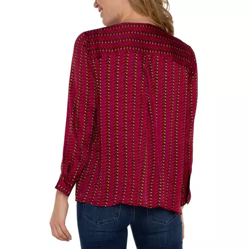 Liverpool Popover Woven Blouse