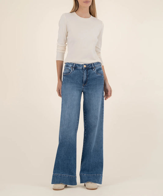Kut Maya High Rise Wide Leg Jeans Amuse