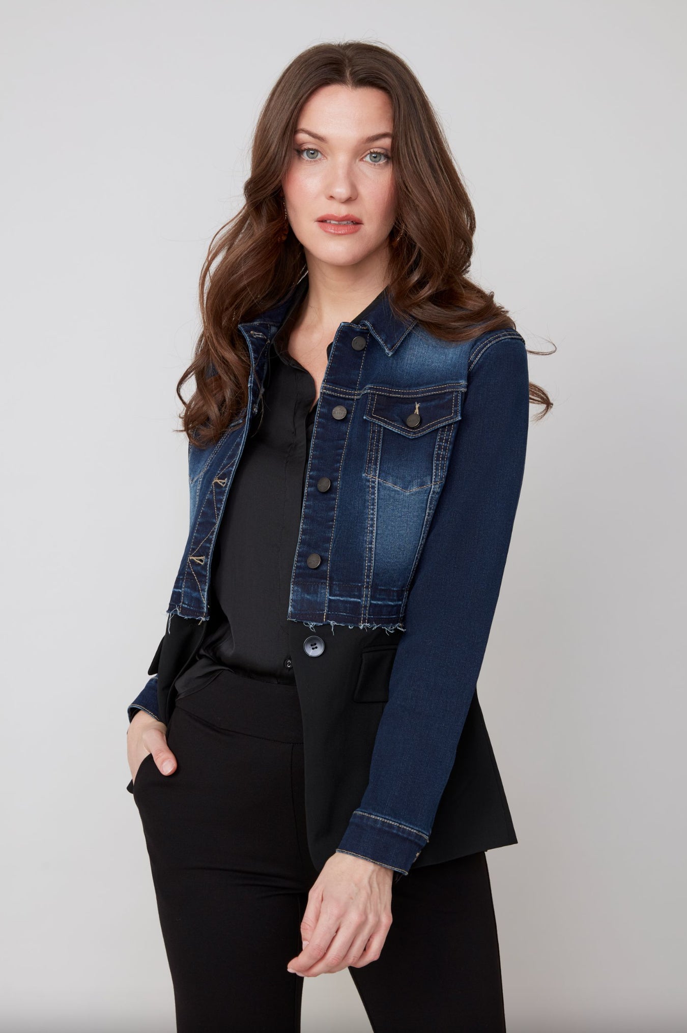 Renuar Half Denim Blazer Indigo
